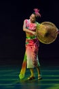 Chinese dancers. Zhuhai Han Sheng Art Troupe. Royalty Free Stock Photo