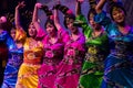 Chinese dancers. Zhuhai Han Sheng Art Troupe. Royalty Free Stock Photo