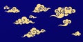 Chinese decorative elements auspicious clouds vector set