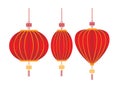 Chinese Decorative lantern isolated white background Royalty Free Stock Photo