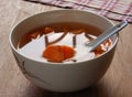 Chinese dessert sweet potato soup Royalty Free Stock Photo