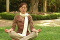 Chinese Devotee Meditate