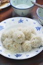 Glutinous plain rice dumpling Royalty Free Stock Photo