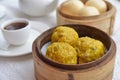 Glutinous rice dumpling dim sum Royalty Free Stock Photo