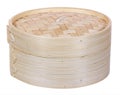 Chinese dimsum bamboo steamer Royalty Free Stock Photo