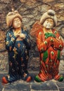 Chinese dolls at Longmen Caves, Luoyang, China Royalty Free Stock Photo