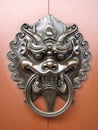 Chinese door knocker Royalty Free Stock Photo