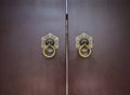 Chinese Door Knocker Royalty Free Stock Photo