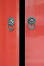 Chinese Door Opening Royalty Free Stock Photo