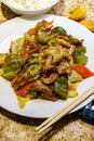 Chinese Double Sauteed Pork Royalty Free Stock Photo