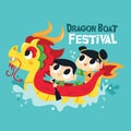 Chinese Dragon Boat Festival Poster