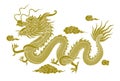 chinese dragon graphics seamless stripes on colored backgrounds.