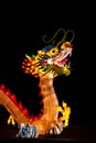 Chinese dragon lantern installation Royalty Free Stock Photo