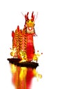 Chinese Dragon Lantern in pond Royalty Free Stock Photo