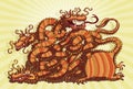 Chinese Dragon Maze Game Royalty Free Stock Photo