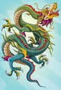 Chinese Dragon Painting Royalty Free Stock Photo