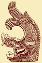 Chinese Dragon Pattern Royalty Free Stock Photo