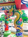 Chinese dragon and pavilion