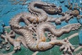 Chinese dragon sculpture artwork Royalty Free Stock Photo