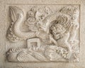 Chinese dragon sculpture Royalty Free Stock Photo
