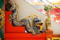 Chinese Dragon Sculpture on stairs