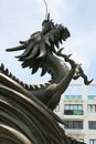 Chinese dragon statue Royalty Free Stock Photo