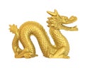 Chinese Dragon Statue Isolated Royalty Free Stock Photo