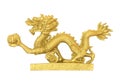 Chinese Dragon Statue Isolated