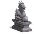 Chinese dragon stone statue Royalty Free Stock Photo