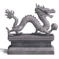 Chinese dragon stone statue Royalty Free Stock Photo