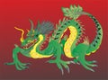 Chinese Dragon with US Dollar