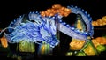 Chinese dragon year, Chinese lunar new year celebrating in Xian, China. Lantern Festival Royalty Free Stock Photo