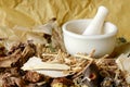 Chinese Dried Herbal Medicine.