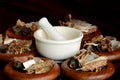 Chinese Dried Herbal Medicine.