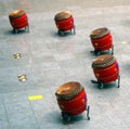 Chinese Drum Set Royalty Free Stock Photo