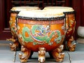 Chinese Drums, Used in lion and dragon dances, Chinese new year, Generative AI Royalty Free Stock Photo