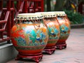 Chinese Drums, Used in lion and dragon, Chinese new year, Generative AI Royalty Free Stock Photo