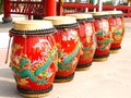 Chinese Drums, Used in lion and dragon, Chinese new year, Generative AI Royalty Free Stock Photo