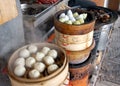 Chinese dumplings - typical Chinese street food