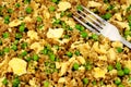 Egg Fried Rice Background Royalty Free Stock Photo