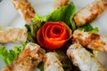 Chinese egg rolls Royalty Free Stock Photo