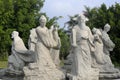 Chinese eight immortals stone carving