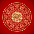 Chinese element of lotus.