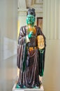 Chinese emperor statue in British museum, London, UK