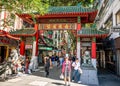 Chinese entrance gate of Sydney Chinatown in NSW Australia