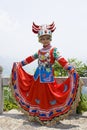 Chinese Ethnic Girl in Traditional Dress