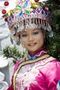 Chinese Ethnic Girl in Traditional Dress Royalty Free Stock Photo