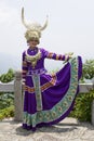 Chinese Ethnic Girl in Traditional Dress Royalty Free Stock Photo