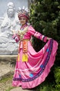 Chinese Ethnic Girl in Traditional Dress Royalty Free Stock Photo