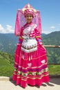 Chinese Ethnic Girl in Traditional Dress